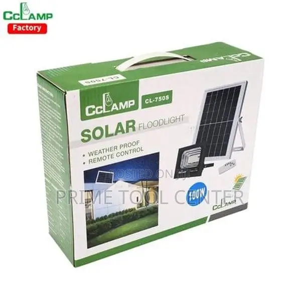 CcLamp solar security floodlight 100w