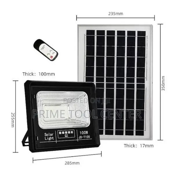 SOLAR SECURITY FLOODLIGHT 100W