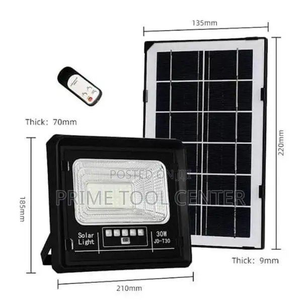 30W Solar Flood Lamp With Solar Panel