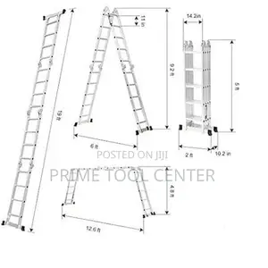 Folding Extension Ladder 5.7M 18.7FT