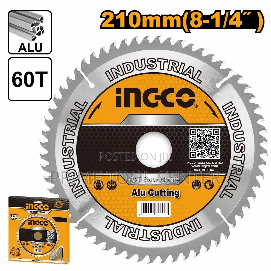 Ingco TCT saw blade for aluminum 210mm