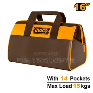 Ingco Tools bag Size: 16″ Max load: 15kg