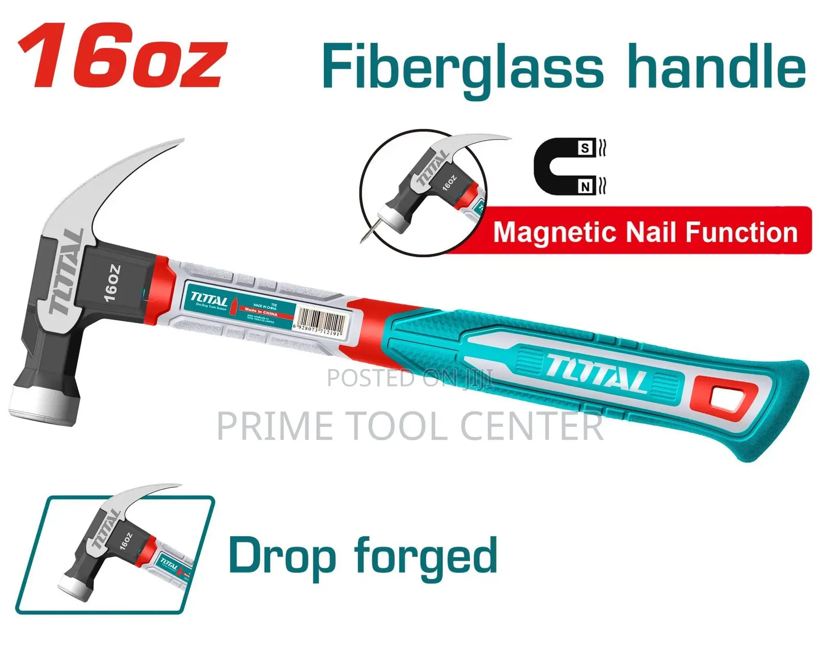 Total Claw hammer Weight:16oz/450g