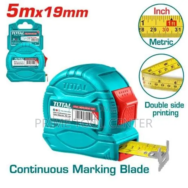 Total Steel measuring tape :5mx19mm