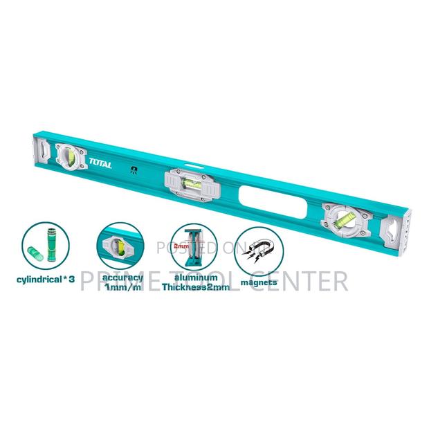 Total Spirit level Length：60cm Aluminum - thumbnail 2