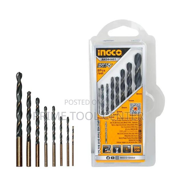 Ingco 8 Pcs HSS twist drill bits set - thumbnail 2