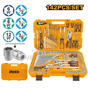 Ingco 142 Pcs combination tools set