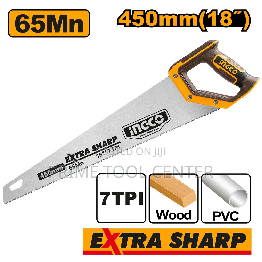 Ingco Hand saw Size: 18″”(450mm)