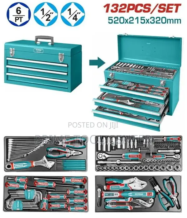 Total 132 Pcs tools chest set