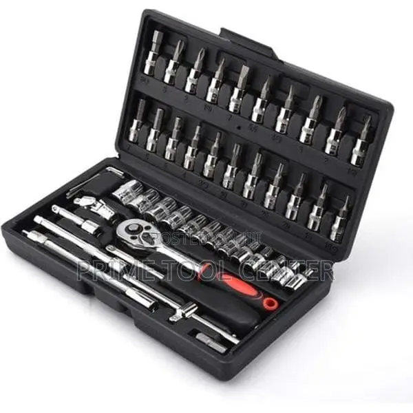 46 Pcs 1/4” Drive Socket Wrench Set