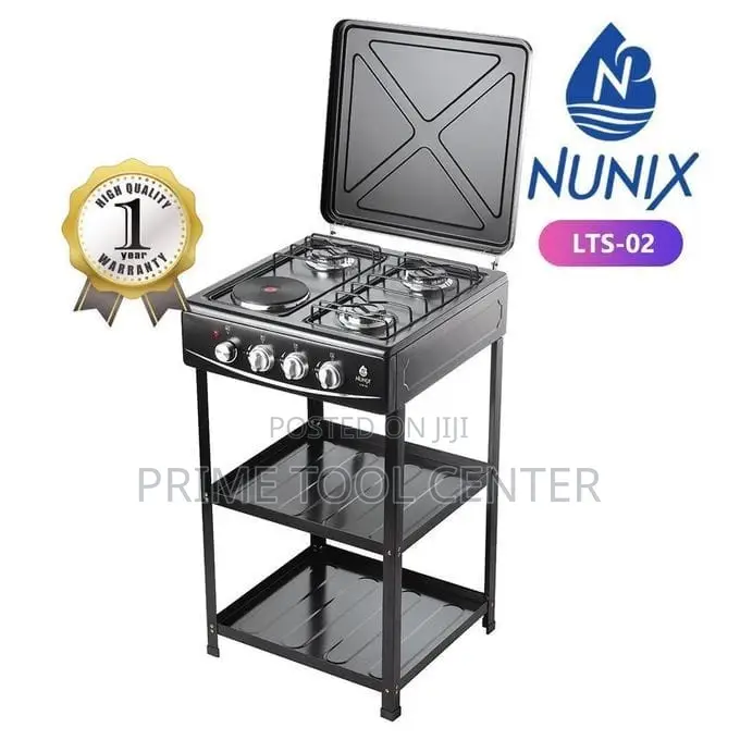 Nunix 4 BURNER AUTOMATIC IGNITION GAS COOKER