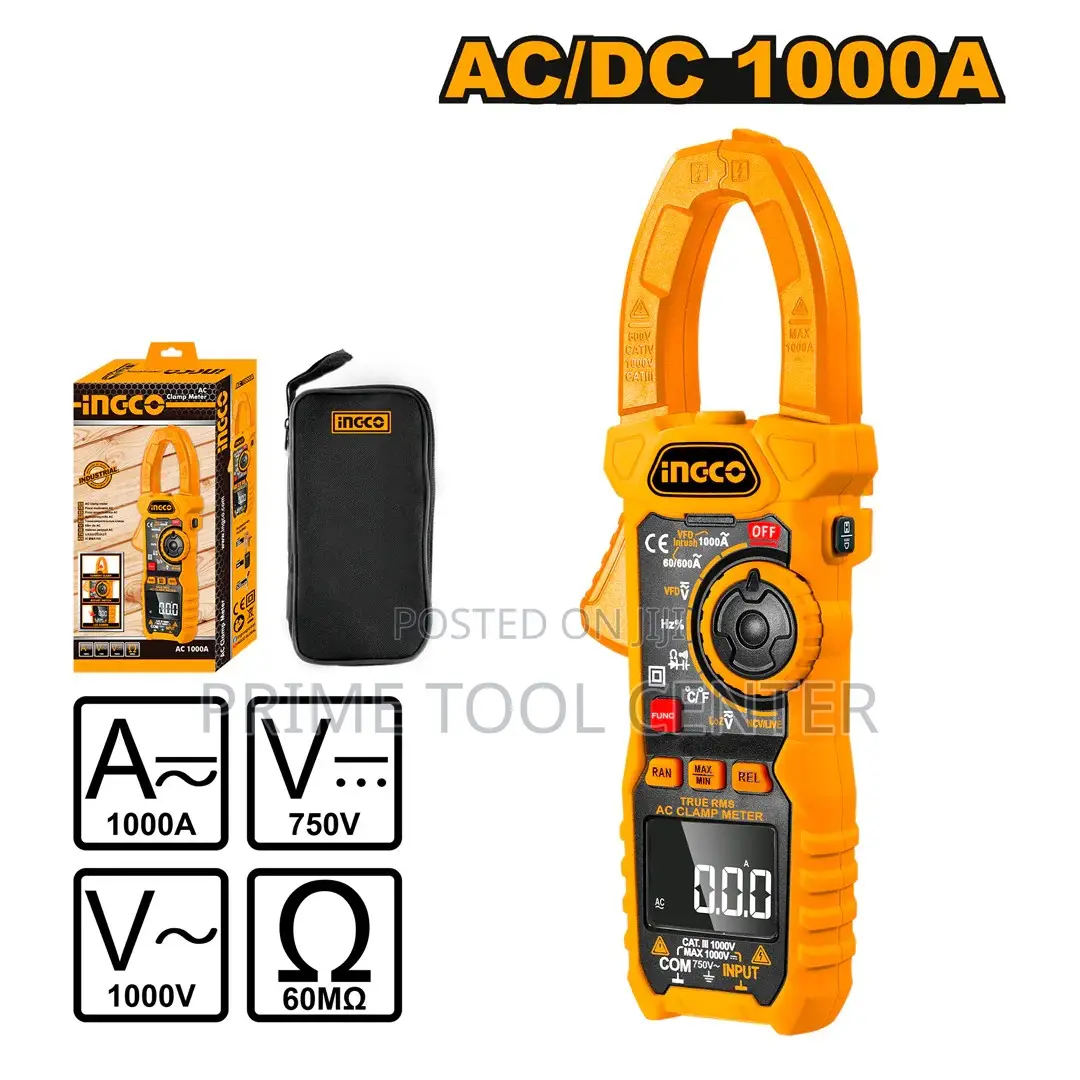 Ingco DC/AC clamp meter 6000 Counts