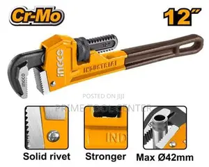 INGCO Pipe wrench Size:12″ (300mm)
