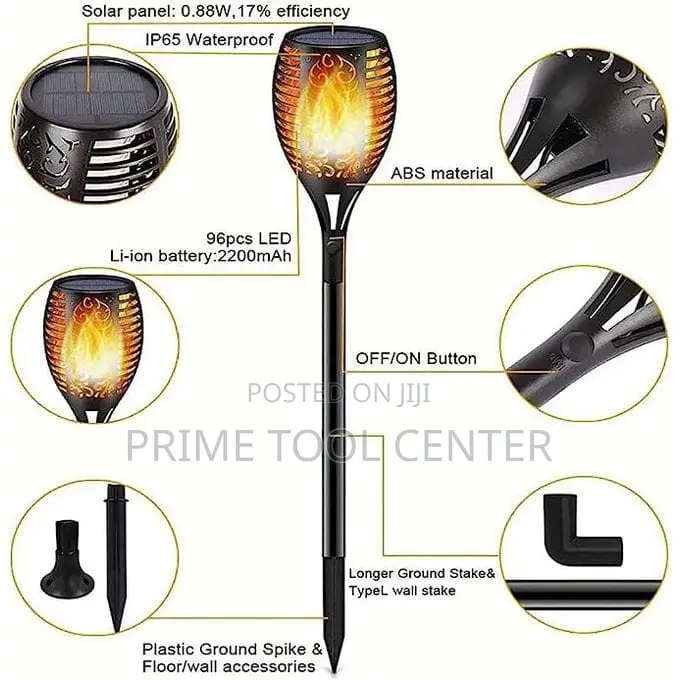 Solar Light Flicker Flames Outdoor