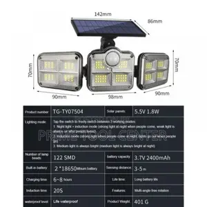 Outdoor 120 LED Motion Sensor Lights