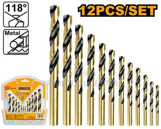 INGCO 12 Pcs HSS twist drill bits set