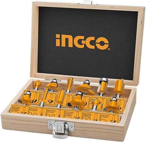 INGCO 12 Pcs router bits set(8mm)