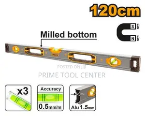 Spirit level with powerful magnets HSL38120M