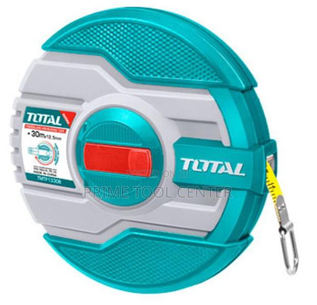 TOTAL Fibreglass measuring tape 30mx12.5mm