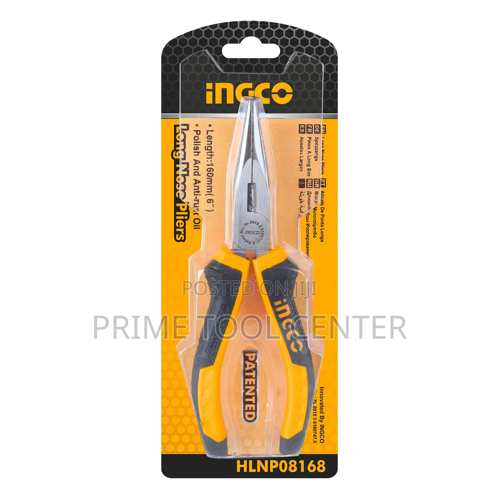 INGCO Long nose pliers Size:6″/160mm