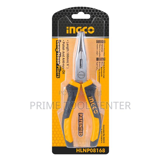 INGCO Long nose pliers Size:6″/160mm