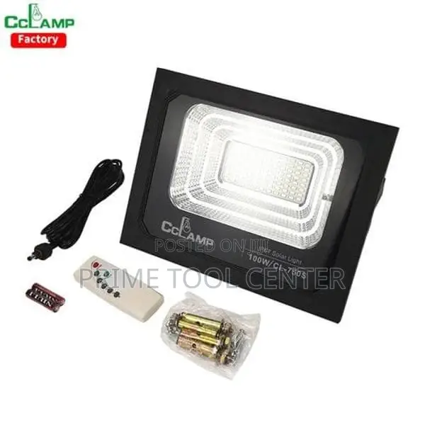 CcLamp solar security floodlight 100w