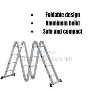 4.7M LADDER FOLDING 4 X 4 ALUMINIUM