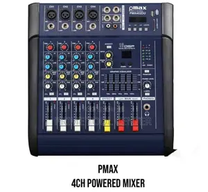 Powerful PMax 4CH Powered Mixer
