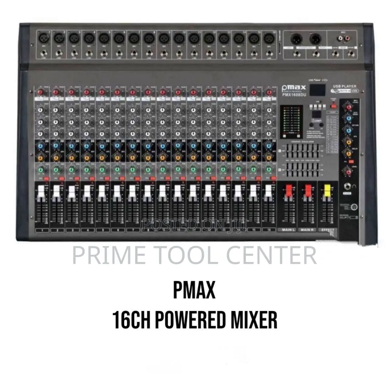 Powerful PMax 16CH Powered Mixer