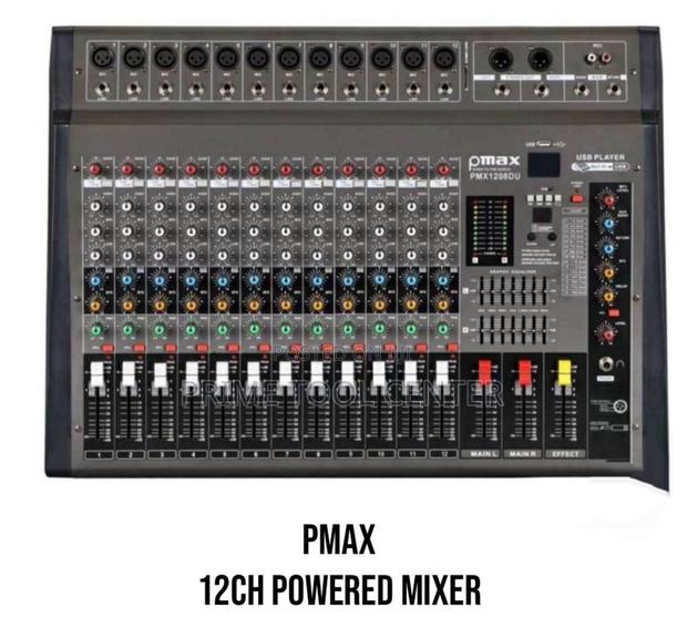 Powerful PMax 12CH Powered Mixer