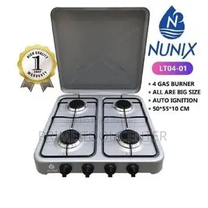 Nunix TABLE TOP 4 BURNER GAS COOKER (ALL GAS)