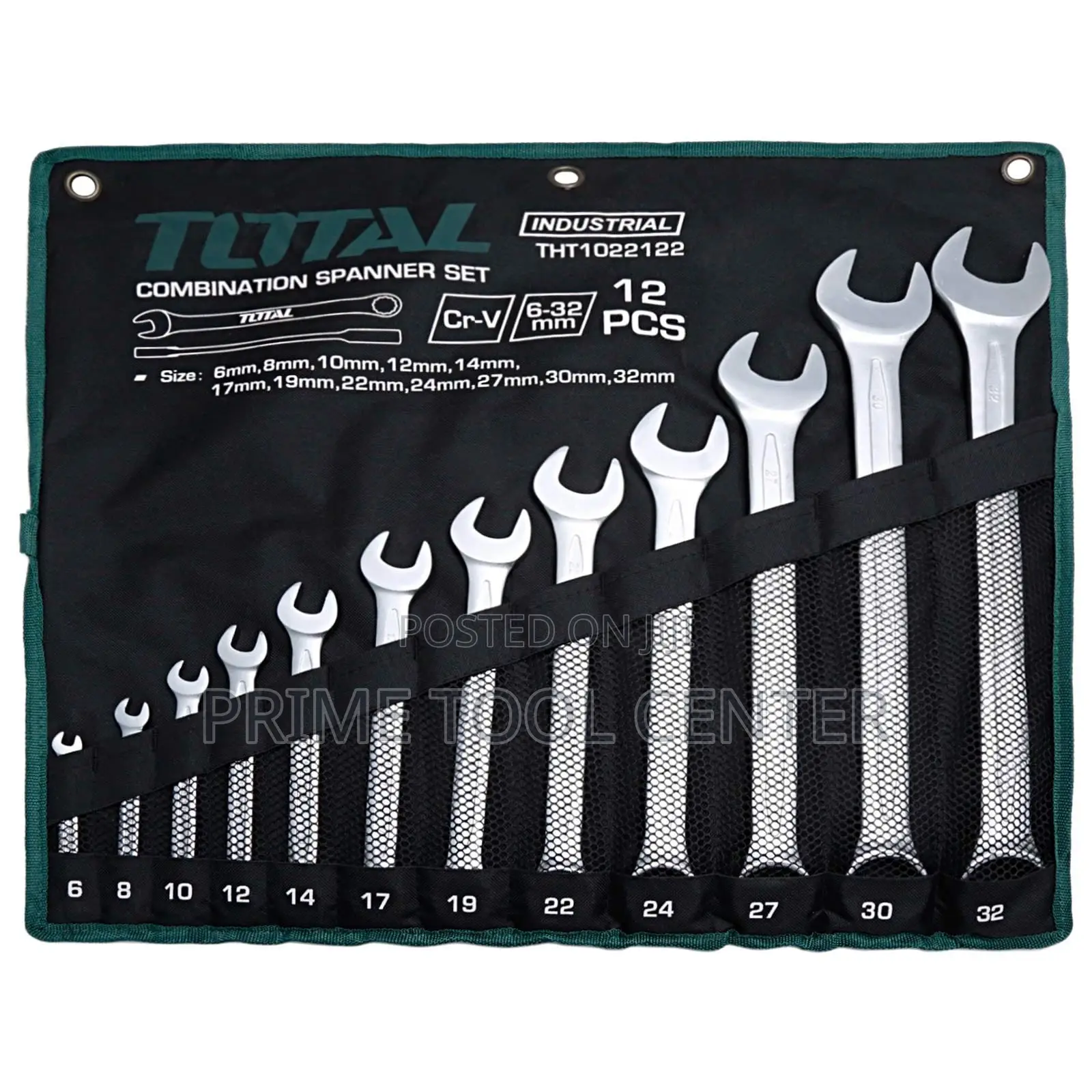 Total 12 Pcs combination spanner set
