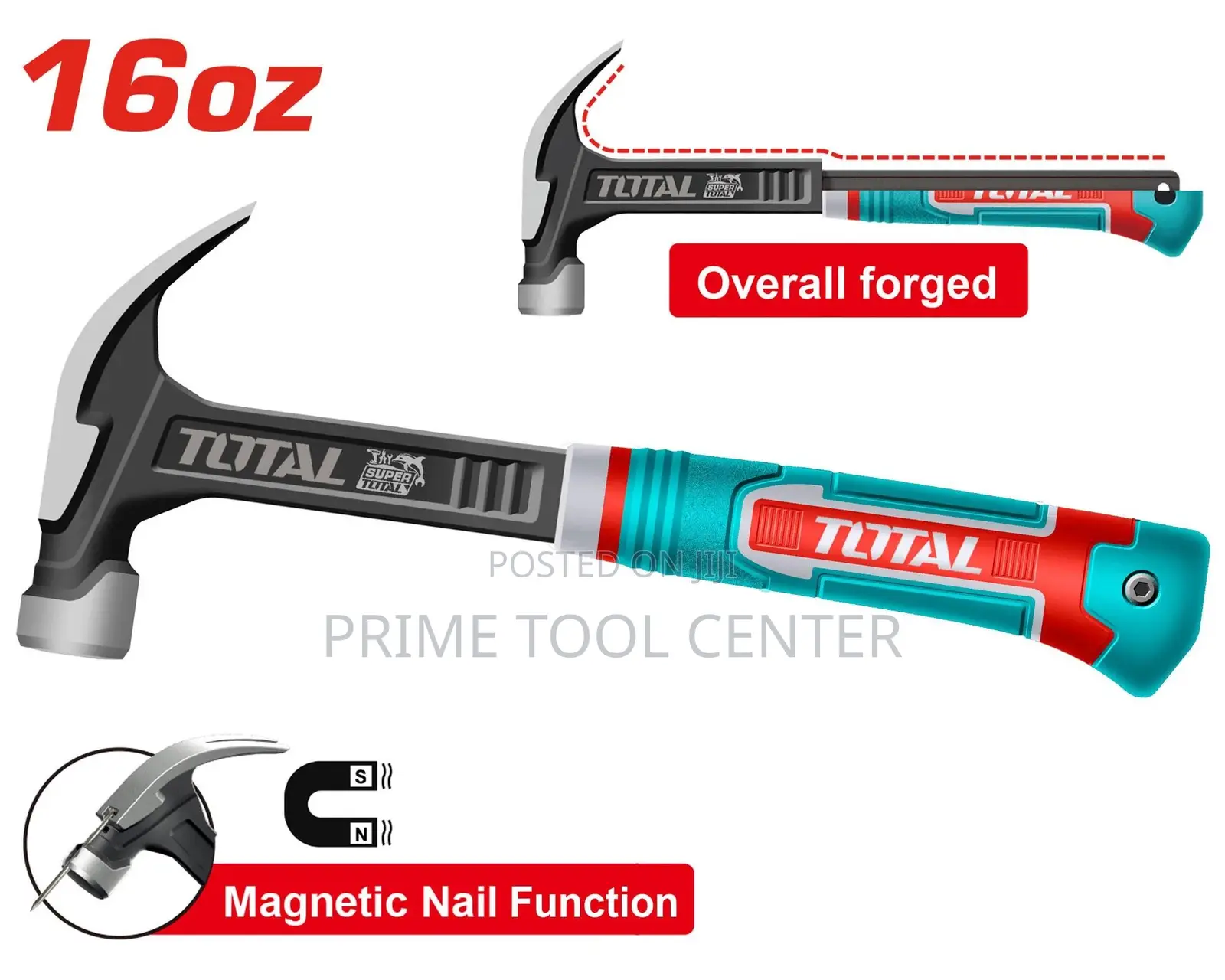 Total Claw hammer Weight:16oz/450g (6pcs/packet)