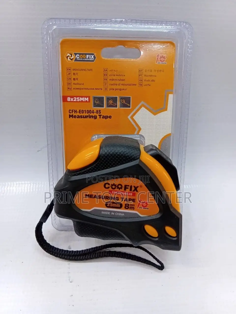 Coofix tape measure 8 meters 25mm