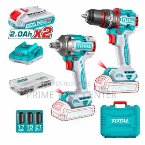 Total Cordless 2 pcs combo kit 66Nm 20V