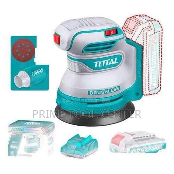 Total Cordless random orbit sander 125mm 20v