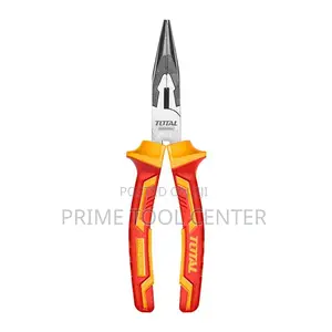 Total Insulated long nose pliers Size:8″/200mm