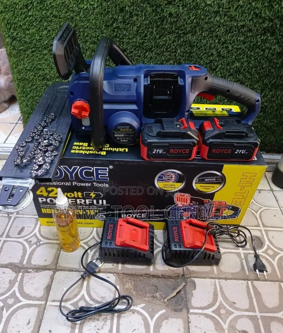 Royce 42V cordless electric chainsaw with a 16-inch bar
