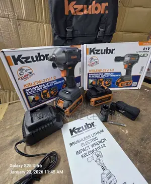 Kzubr KBLEIW-21V-1/2 brushless lithium electric impact wrench kit