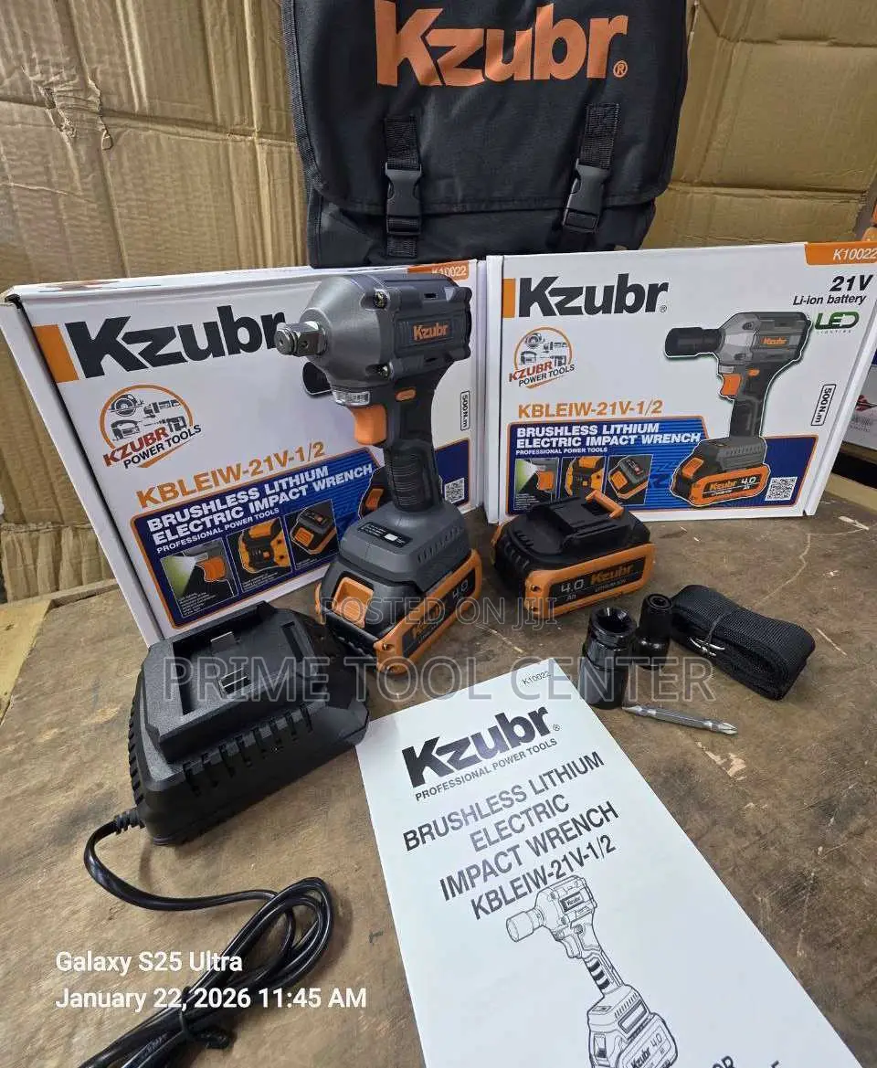 Kzubr KBLEIW-21V-1/2 brushless lithium electric impact wrench kit