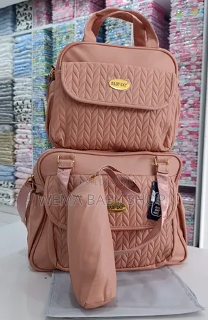 Chicco 4 Piece Baby Diaper Bag Set/With Changing Mat Bottle Holder