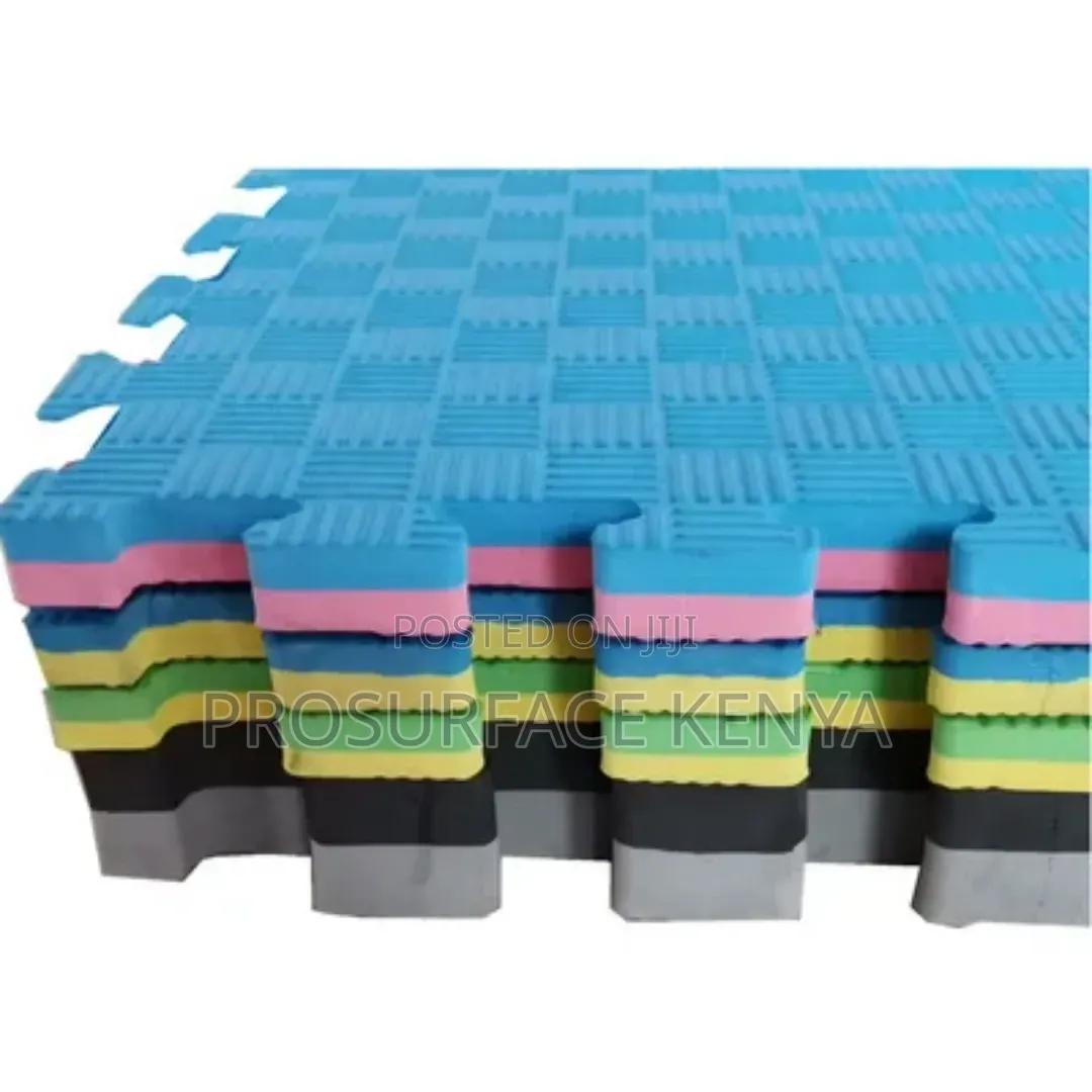 Premium EVA Fitness Mat 1×1m | 25mm Thick Gym Flooring