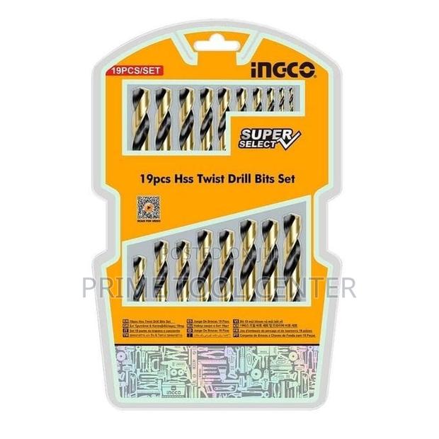 Ingco 19Pcs HSS twist drill bits set