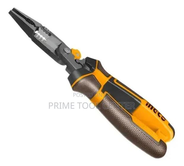 Ingco 6-in-1 Multi-function long nose pliers