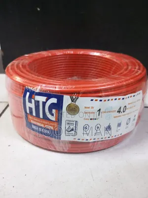 HTG 4.0mm2 1-Core Stranded Electrical Wire 100m Red.