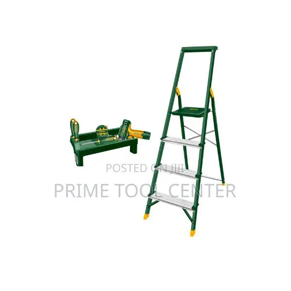 Jadever Steel & aluminiu m household ladder 4 step