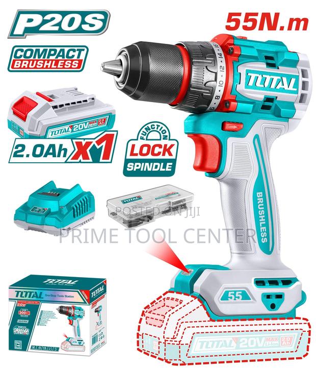 Total Compact Brushless Cordless Drill 20V - thumbnail 2