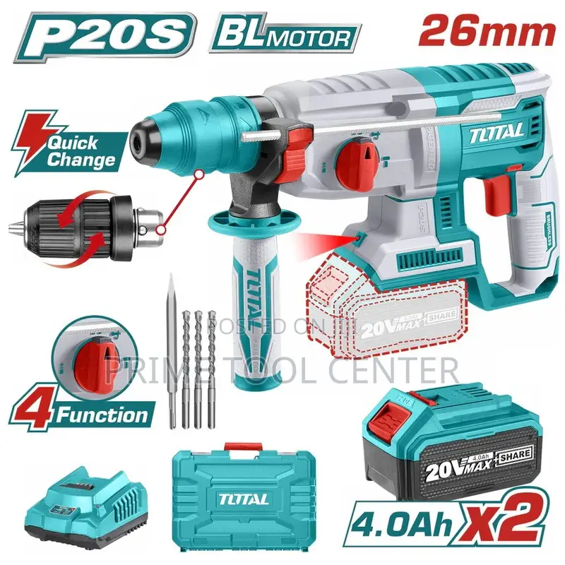 Total Lithium-Ion rotary hammer 26mm 20v