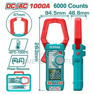 Total DC/AC clamp meter 1000A 6000 counts