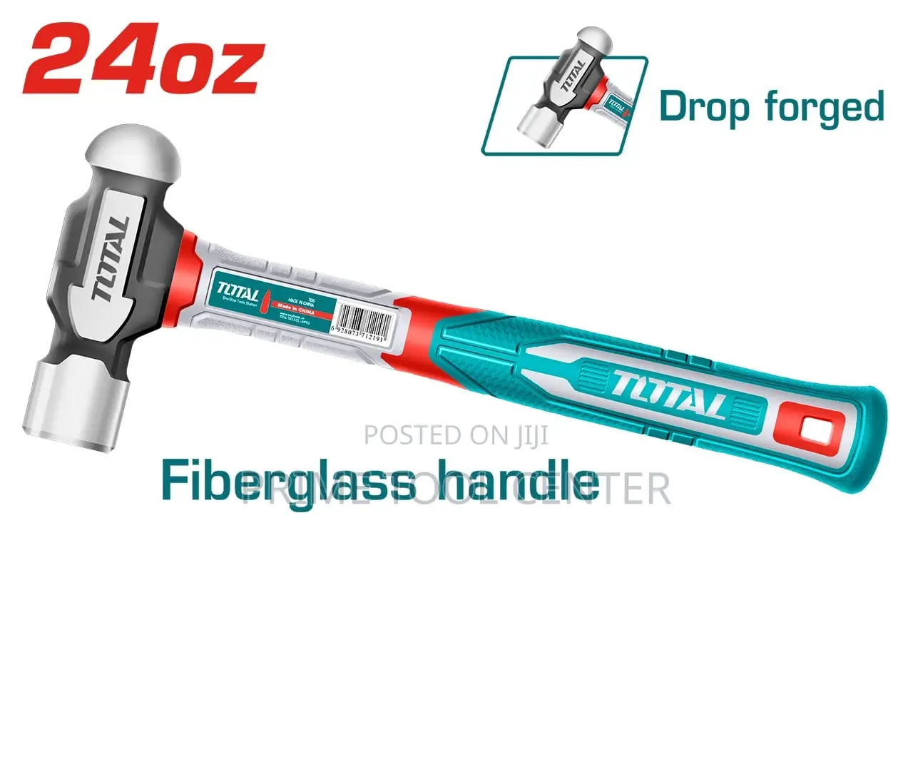 Total Ball pein hammer Weight:24oz/660g